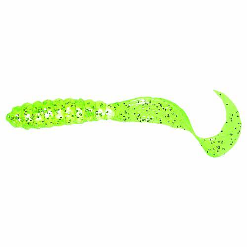Mister Twister 3-Inch Meenie Lure-Pack of 20 (Chartreuse/ 실버 플레이크,후레이크)