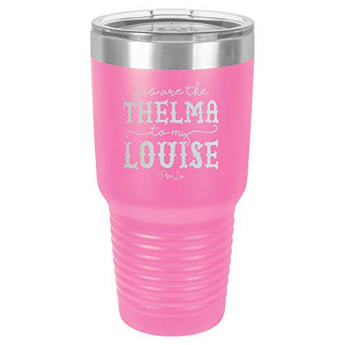 Piper Lou | You are the Thelma to my Louise, 스테인레스 스틸 보온,보냉 텀블러  뚜껑 - 핑크 | 30 oz.