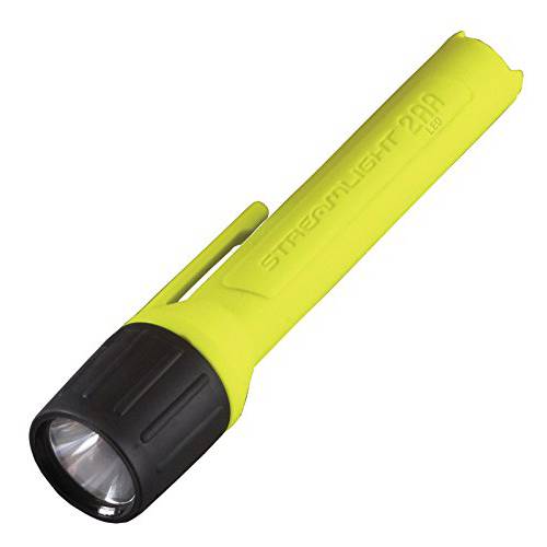 Streamlight 67101 2AA ProPolymer 65-Lumen HAZ-LO Intrinsically 세이프, 방수, 알칼리 배터리 전원 LED 플래시라이트, 조명  Yellow