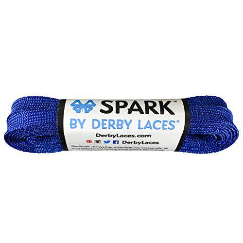 Derby Laces  블루 스파크 Shoelace 신발, 스케이트, 부츠, 롤러 더비, Hockey and 아이스 스케이트