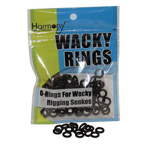 Harmony Fishing Company Wacky 링 - O- 링 Wacky Rigging Senko/ Finesse Worms (100 orings 3 Senkos/ Finesse Worms) [a 컬러]
