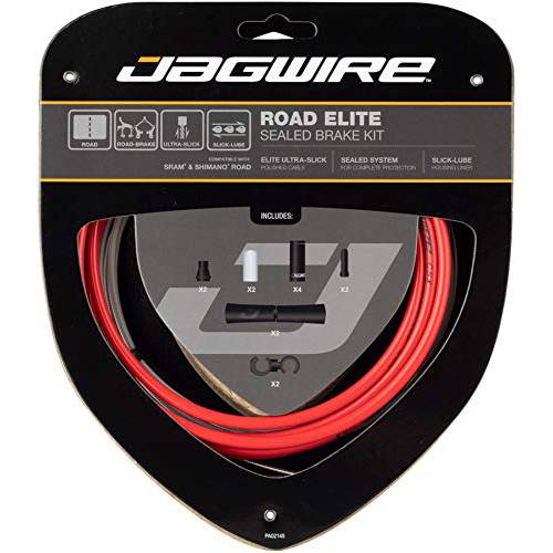 Jagwire  로드 Elite 봉인 브레이크 케이블 키트 Ultra-Slick Uncoated 케이블