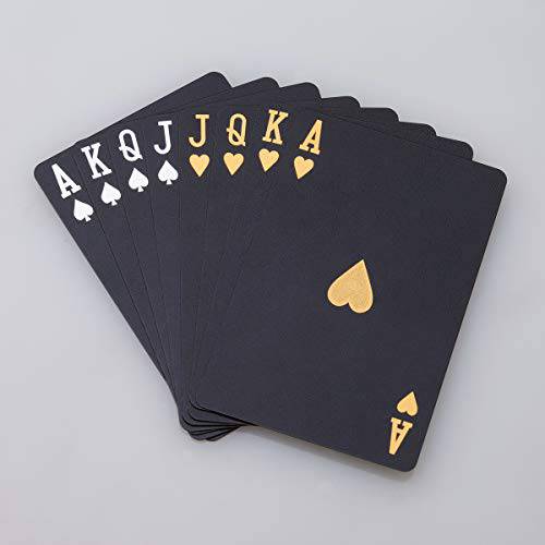 방수 플레이 카드, 플라스틱 플레이 카드, Deck of 카드, 선물 포커 카드 (블랙 다이아몬드 카드)