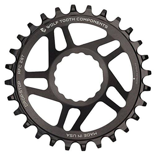 Wolf Tooth Components Drop-Stop Chainring: 28T, RaceFace Cinch 다이렉트 마운트, 부스트 Chainline