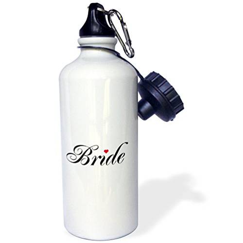3dRose Groom-Part of 신부 and Groom Set-Couples Gift-Wedding Marriage Just Married Bachelor 파티 스포츠 물병, 워터보틀, 21 oz, 화이트