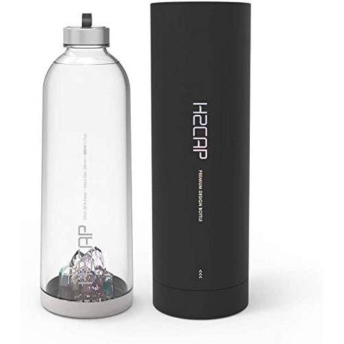 H2CAP  프리미엄 디자인 병 - 울트라 고 광택 | Non-Toxic 트리탄 BPA-Free | 병 넥 사이즈 30mm