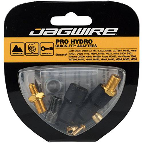 Jagwire - 프로 Quick-Fit 어댑터 Hydraulic Disc 브레이크 | Fits Shimano Acera, Alfine, Alivio, Deore (LX, SLX, XT), 연마,칼갈이, XTR
