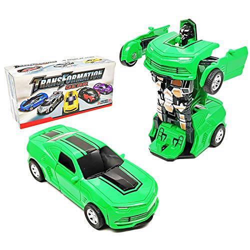 Transforming 장난감 차량용 - 로봇 차량용 장난감 2 in 1 변형 차량용- 프릭션 전원 차량용 트럭 장난감
