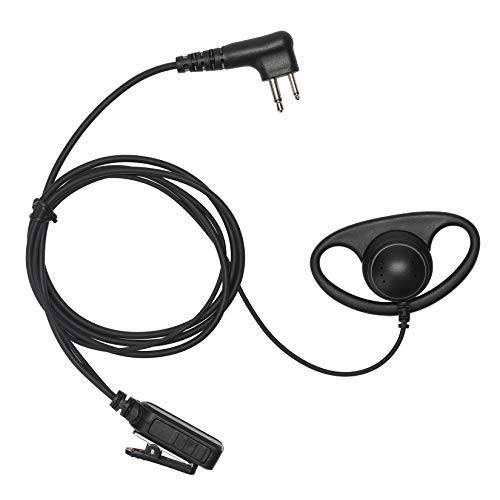 Yolipar Single-Wire 이어폰 감시 키트 호환가능한 모토로라 라디오 CLS1410 CLS1110 CP200 GP300 GP2000 워키 토키 PTT 마이크 D-Shaped Clip-Ear 2 핀 헤드셋