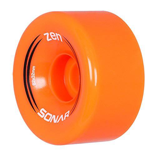 Sonar  휠 - Zen - 쿼드 롤러 스케이트 휠 - 4 팩 of 32mm x 62mm 85A 휠 | 오렌지