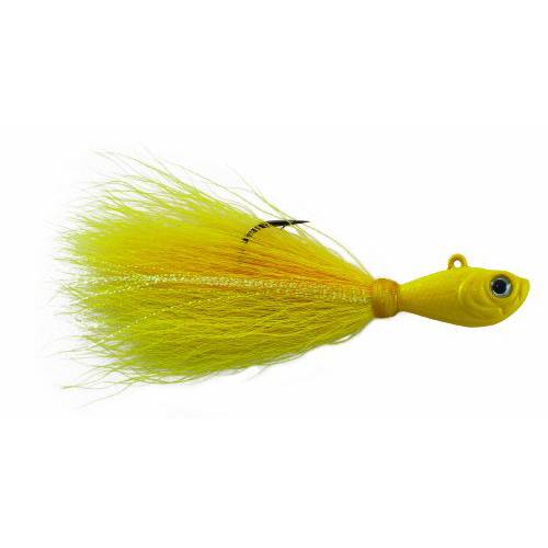 Spro Bucktail Jig-Pack of 1, Yellow, 3-Ounce