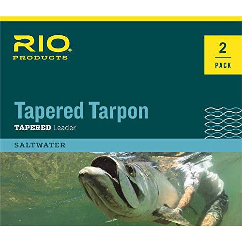 리오 낚시 Products 테이퍼드 Tarpon 리더 12FT 60LB FLUOROCARBON 충격- 4 팩