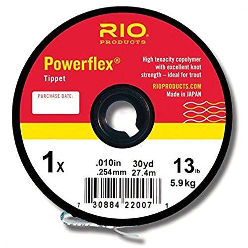 리오 Fly 낚시 Tippet Powerflex 1X Tippet 30Yd 13Lb 낚시 라인, 클리어
