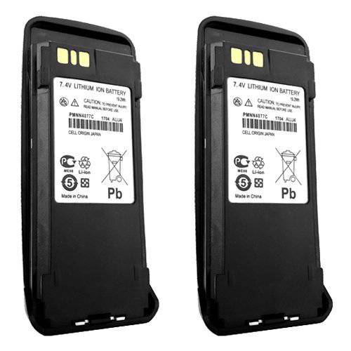2 x PMNN4077 2200mAh 스마트 Battery(s) 모토로라 XPR6300 XPR 6350 DP3400 라디오