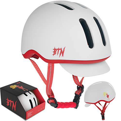 BTN 스케이트 보드&  오토바이헬멧: 자전거, BMX,  스케이트&  스쿠터 헬멧 프리 탈부착가능 썬바이저, 보호 기어