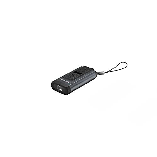 Ledlenser K6R 세이프티,안전 경보 Ultra-Compacted Foldout USB-A 충전식 키체인,키링,열쇠고리 플래시라이트,조명 400 루멘 in 선물상자, 그레이