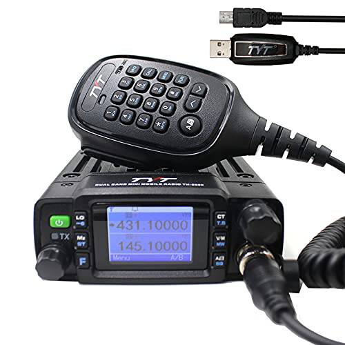 TYT TH-8600 미니 25 와트 듀얼밴드 2 웨이 RadioI P67 방수 라디오 VHF/ UHF144-148mhz 420-450mhz 자동차 휴대용 트랜시버 프리 프로그래밍 케이블