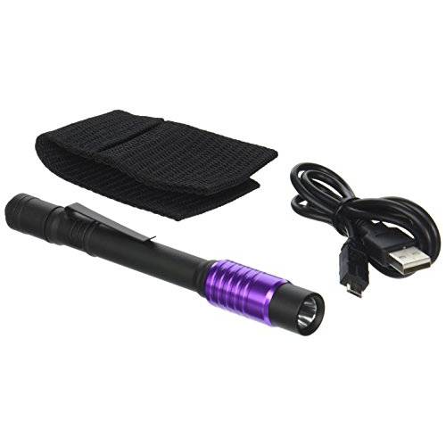 STREAMLIGHT 66149 스타일러스 프로 USB UV 충전식 펜 라이트 USB 케이블 and 나일론 홀스터