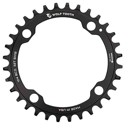 Wolf 톱니 컴포넌트 104 BCD Chainrings (36t, Drop-Stop St)
