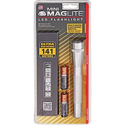 Mag-Lite SP2210H ML53043 미니 Maglite 2AA 셀 LED, 그레이