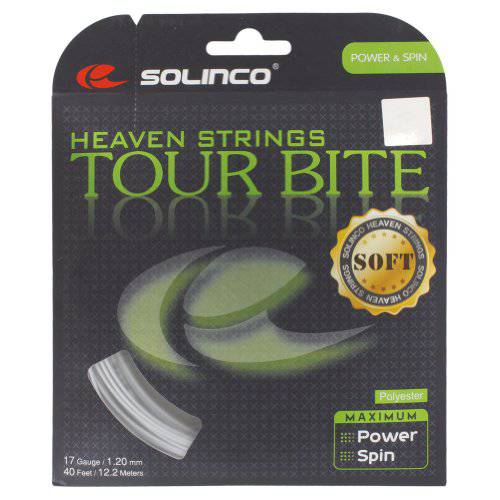 Solinco Tour 바이트 소프트 - 테니스 스트링 - 40 Foot 팩