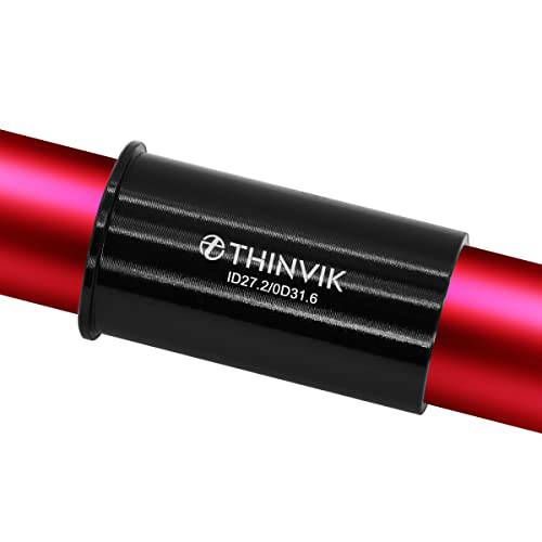 Thinvik 자전거 시트 포스트 심 22.2mm, 25.4mm, 27.2mm to 25.4mm, 27.2mm, 28.6mm, 30.4mm, 30.8mm, 31.6mm 자전거 시트포스트 튜브 어댑터