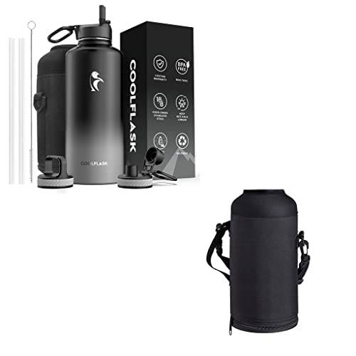 Coolflask 87 oz 물병, 워터보틀 and 캐링 파우치