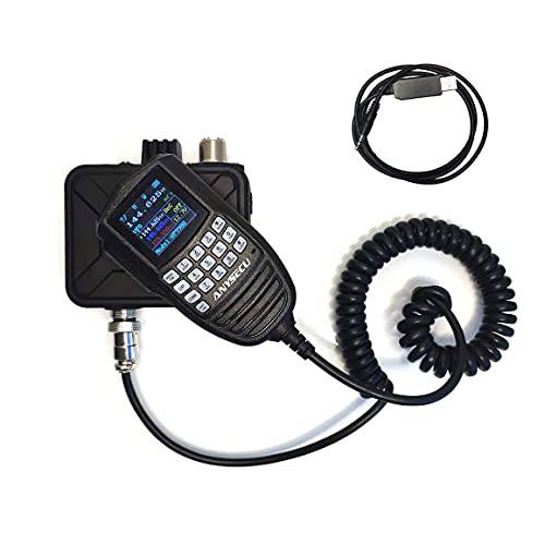 Anysecu WP-9900 미니 휴대용 라디오 25W 200 채널 UHF VHF 듀얼밴드 자동차 라디오 프로그래밍 케이블