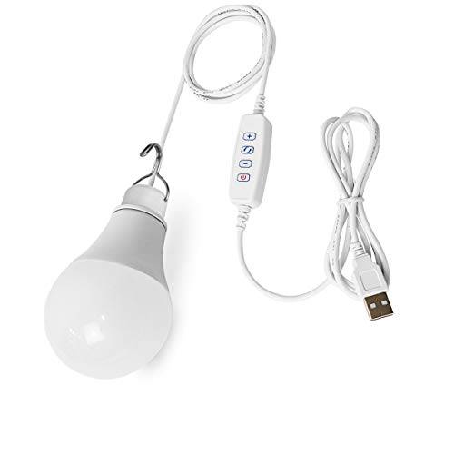 ApowKing 5 와트 USB Led 라이트 전구 간편 to 매달다 사용 as 휴대용 비상 라이트닝 in 홈 or 캠핑 전원 by USB
