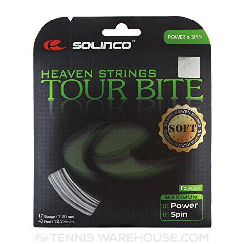 Solinco Tour 바이트 소프트 17 g 1.20 mm 테니스 스트링 - 2 팩