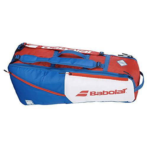 Babolat EVO 라켓 홀더 X 6 테니스 백 (화이트/ 블루/ 레드)
