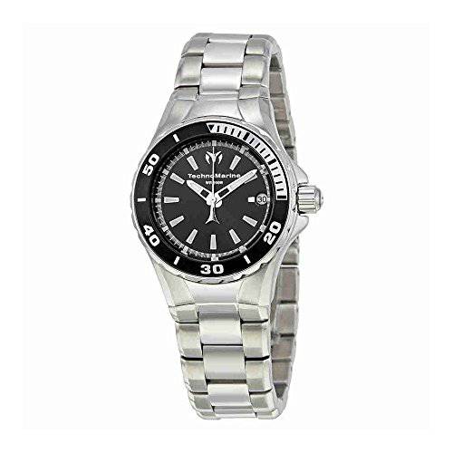 Technomarine Women’s Sea Manta Quartz Watch with Stainless-Steel Strap, Silver, 19 (Model: TM-215005