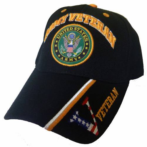 아미 블랙 야구모자 재향군인 V 아메리칸 깃발 USA 모자 미국 Patriotic