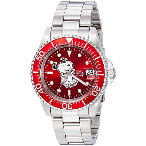 Invicta Men’s Automatic-self-Wind Watch with Stainless-Steel Strap, Silver, 14 (Model: 24784