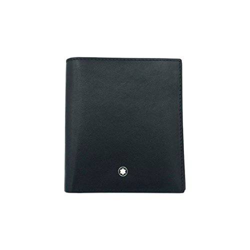 Μοntblаnc Black Men’s Leather Folding Wallet 6Cc