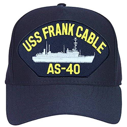 USS Frank 케이블 AS-40 Ship 볼 캡 블랙