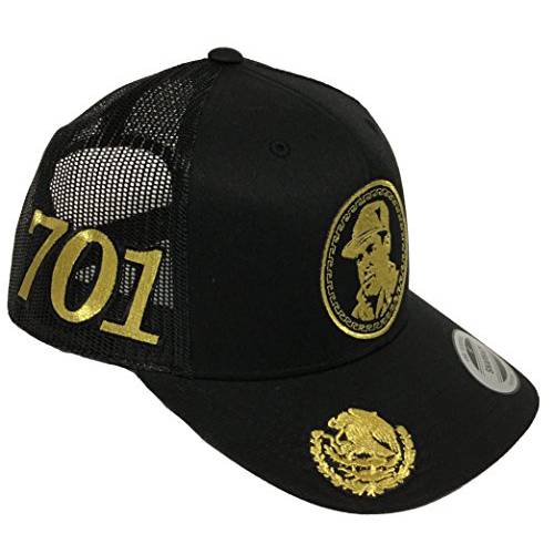 Capsnmore EL Chapo Guzman 모자 블랙 매쉬 스냅백 4 로고