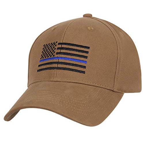 Rothco ThinBlueLine 깃발 로우 프로파일 캡 | ThinBlueLine USA 깃발 모자