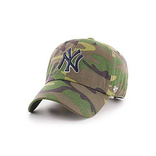 ’47 브랜드 뉴욕 Yankees Unwashed 카모 클린 Up 서투른사람 호환 아버지 모자