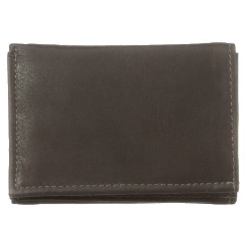 Piel Leather  라지 Tri-Fold 지갑, 초콜릿, 원 사이즈