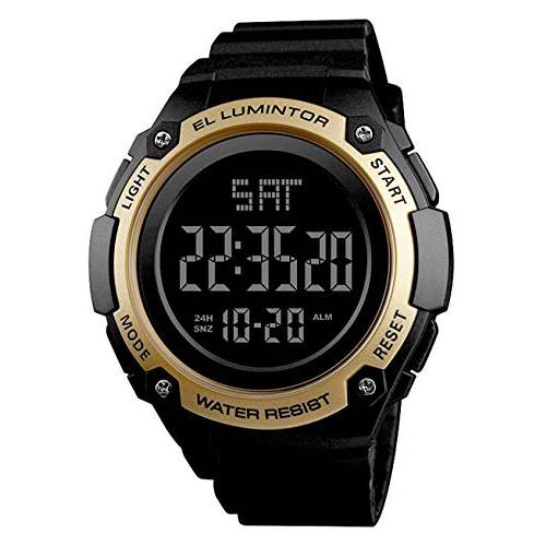 남성용 아웃도어 스포츠 시계 럭셔리 브랜드 남성용 LED 디지털 워치 방수 날짜 시계 라지 다이얼 밀리터리 손목시계