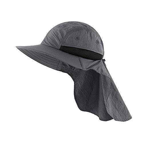 LLmoway  남성용 매쉬 덮개 썬 모자 UPF50+  넓은챙 통기성 아웃도어 어업 캡
