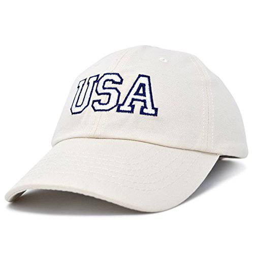 DALIX USA 야구모자 깃발 모자 팀 US America 네이비 레드 화이트 블루 그레이 카키색옷천 블랙