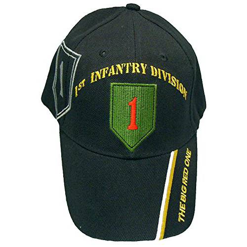 공식 라이센스 US 아미 Infantry 분할 블랙 자수 야구모자 - 다양한 Divisions Available