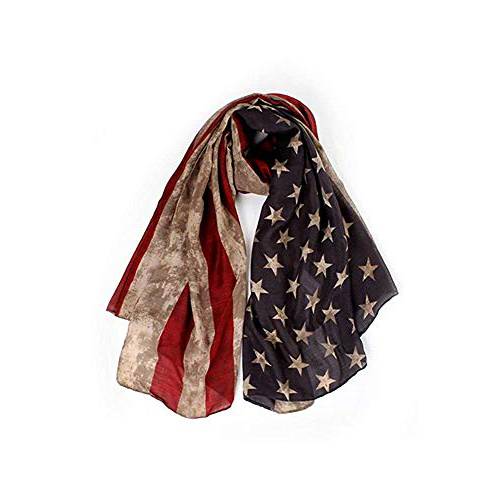 REINDEAR  빈티지 아메리칸 깃발 스카프, 유니섹스 패션 프리미엄 Patriotic, 숄 스카프 US 파는사람