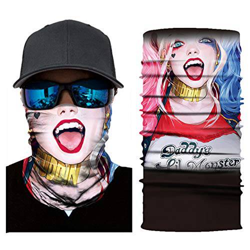 무비 반다나 3D 인쇄 발라클라바 넥 스카프 페이스 UV 넥 모자 각반 남성용 여성용