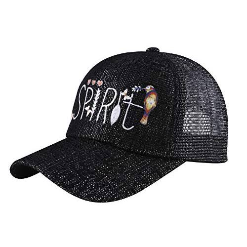 ZLYC  여성용 패션 플라워 프린트 조절가능 야구모자 매쉬 Trucker 모자