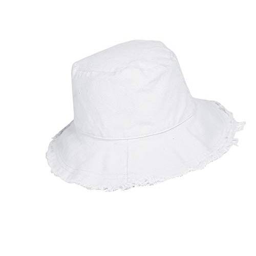 여성용 넓은챙 Washed Sun-Bucket-Hats 폴더블 UPF 50+ Sun-Protective Bucket-Hat