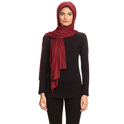 Abeelah  저지 Hijab 헤드 스카프 여성용 - Made in the USA - 이슬람교도, 아프리칸 and Indian 패션 호환가능한