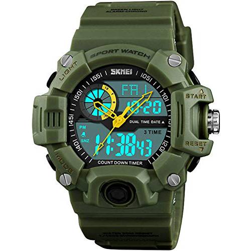 Men’s 시계 멀티 기능 밀리터리 S-Shock 스포츠 워치 LED 디지털 방수 알람 시계